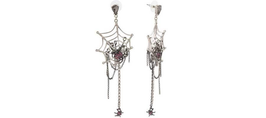 Spider Web Chandelier Earrings: Spin a Web of Mystery and Glamour